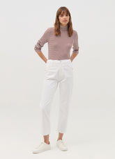 Ovs Striped T-Shirt With Mock Neck